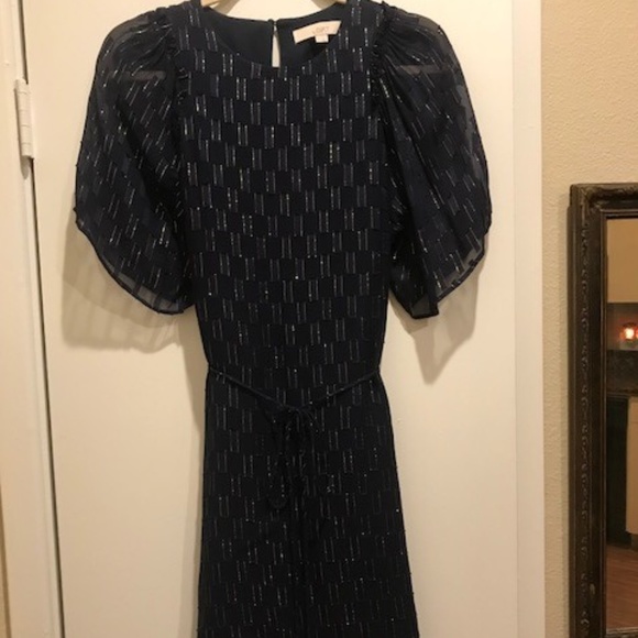 LOFT Navy Dress - Picture 2 of 5